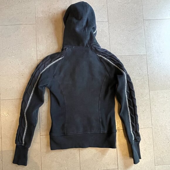 Lululemon Special edition cable knit Scuba Zip Hoodie-Size 2 - Picture 6 of 13